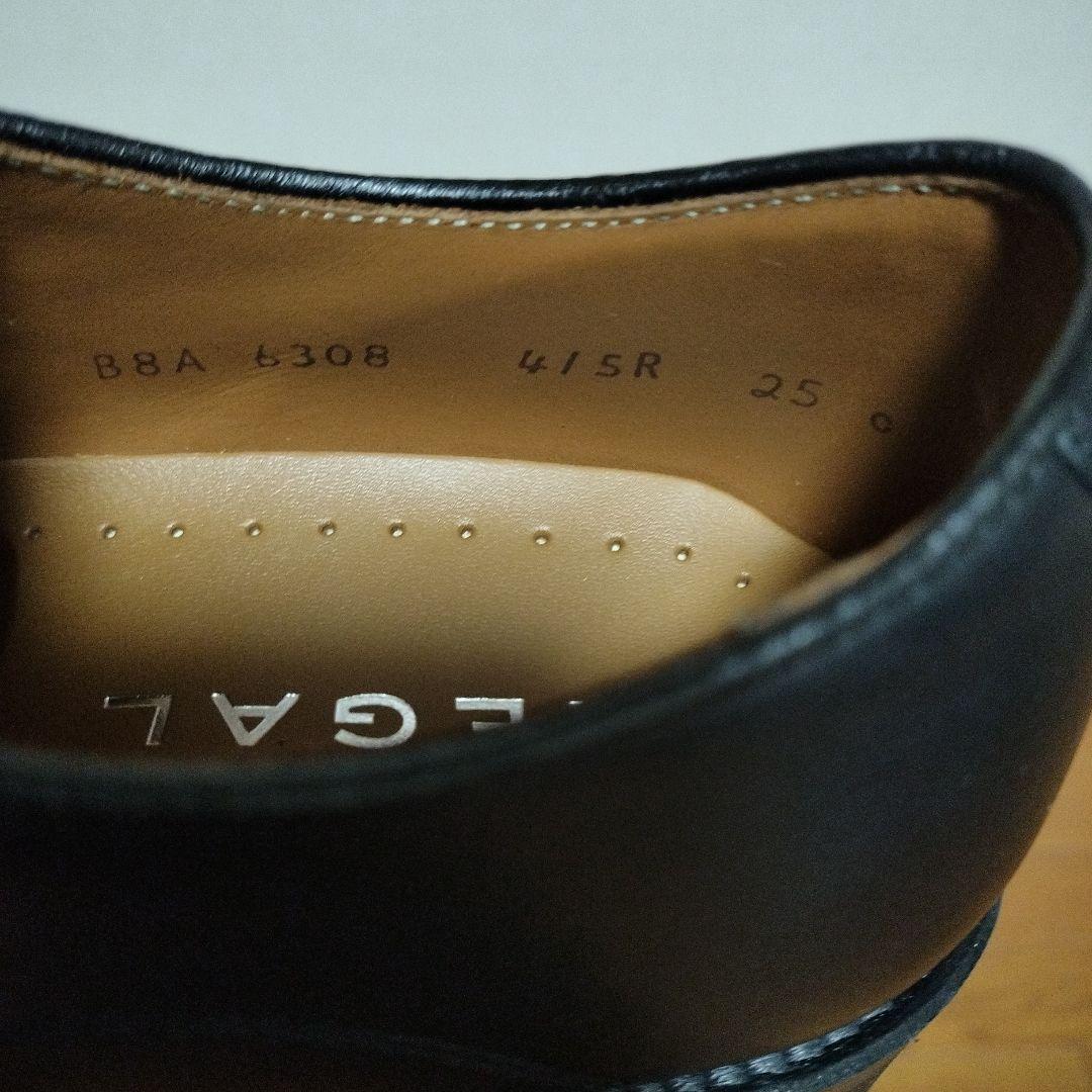 新品、リーガル、25センチ、黒色、ビジネスシューズ