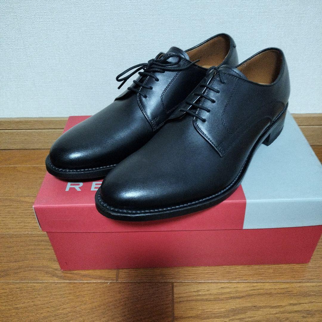 新品、リーガル、25センチ、黒色、ビジネスシューズ