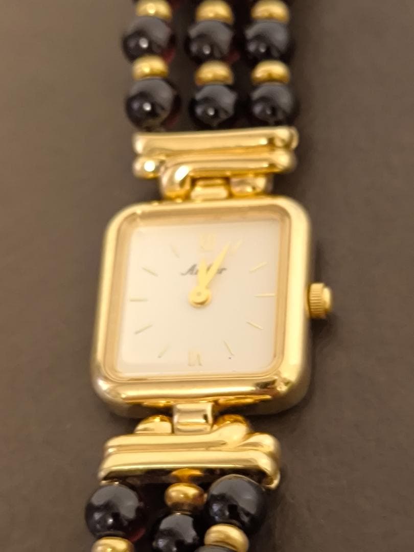 AMBER 琥珀 アンバー ビーズ 腕時計