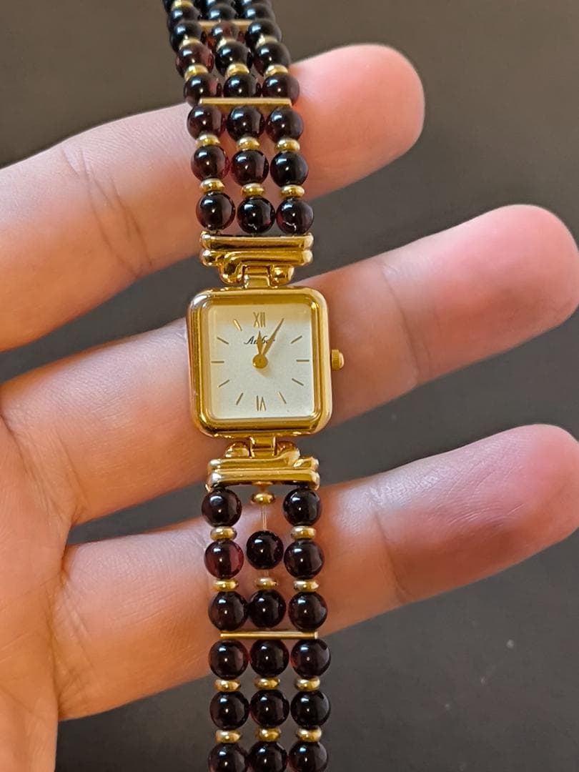 AMBER 琥珀 アンバー ビーズ 腕時計