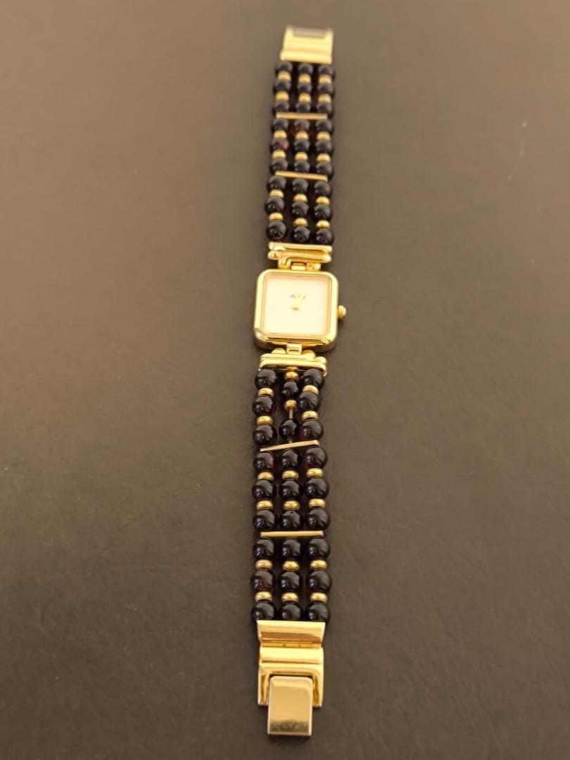 AMBER 琥珀 アンバー ビーズ 腕時計