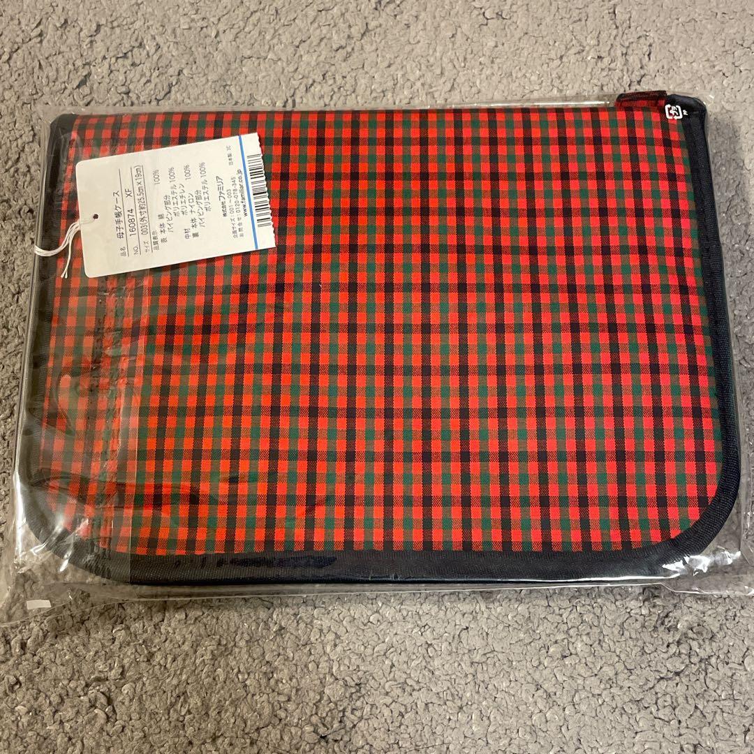 新品未使用　ファミリア　母子手帳ケース 03 赤