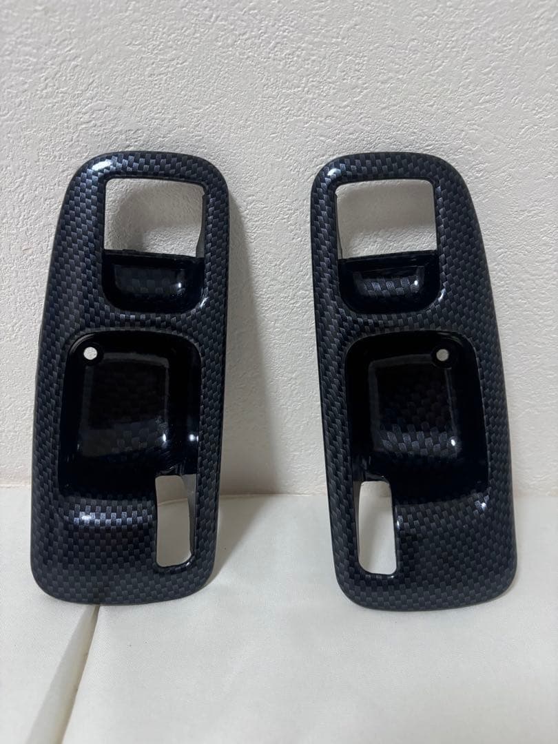 ek3 ek4 ek9 カーボン調 インナードアハンドルカバー ドアポケット