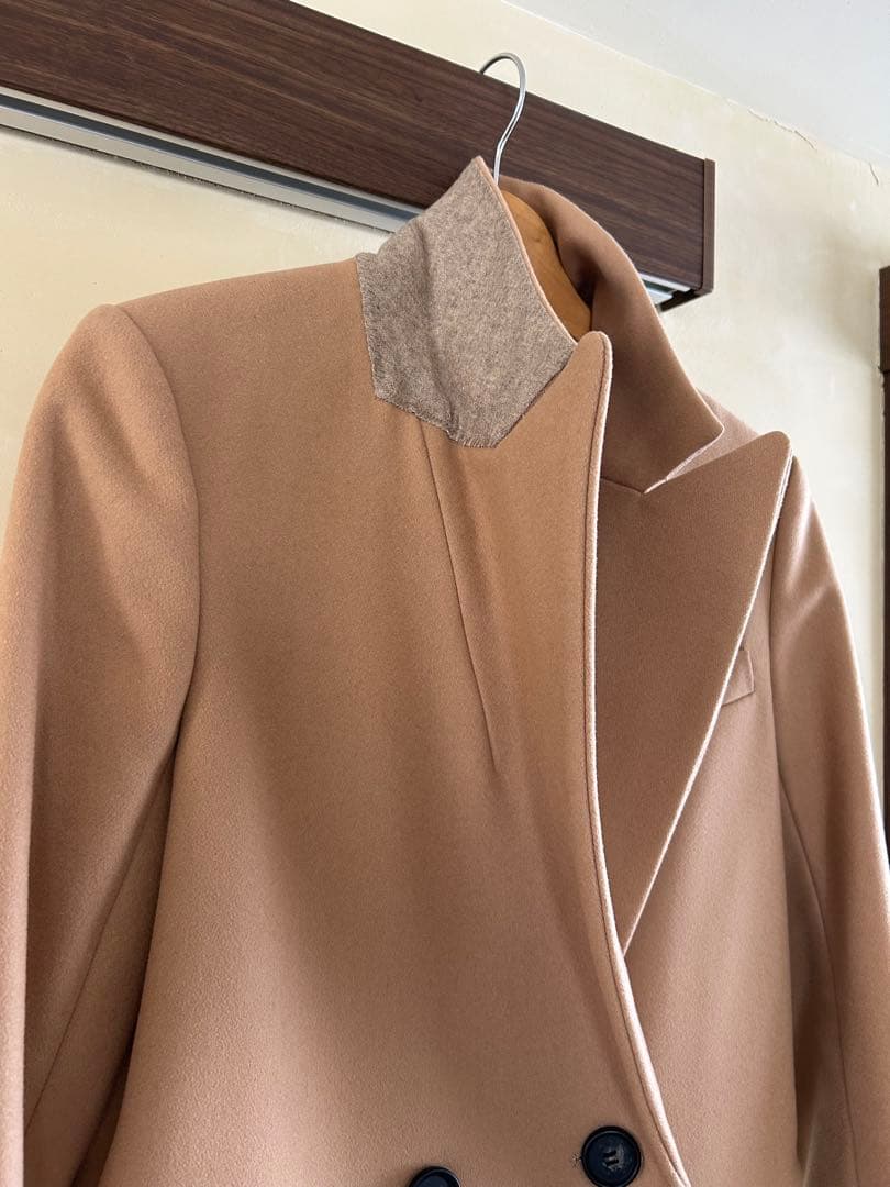 na＊ 　Theory ベージュ ダブルブレスト チェスターコートカバー付