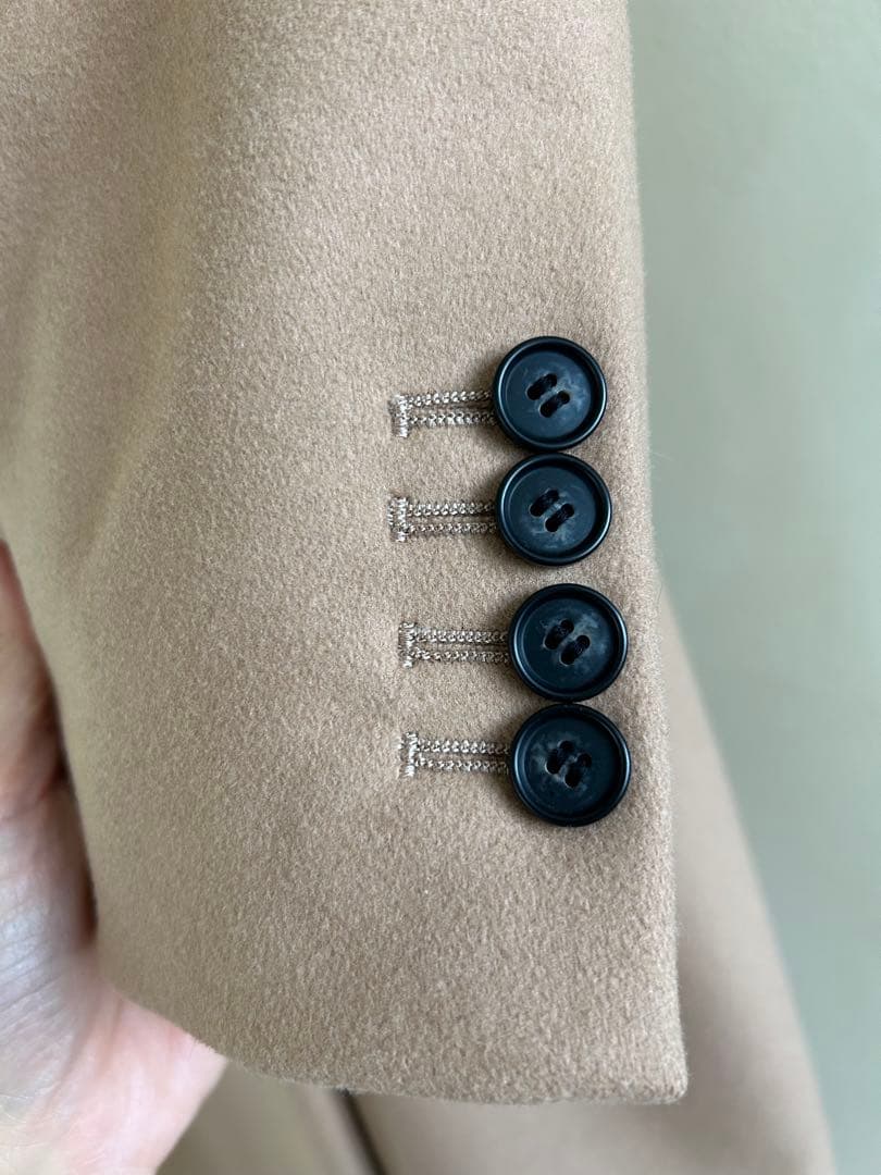 na＊ 　Theory ベージュ ダブルブレスト チェスターコートカバー付