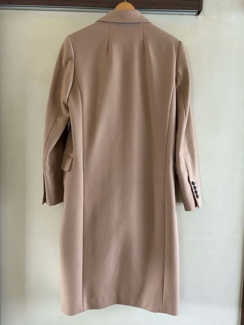 na＊ 　Theory ベージュ ダブルブレスト チェスターコートカバー付