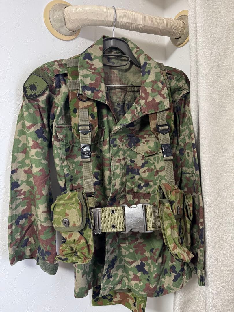 【レン】楯桜迷彩戦闘服2型　チェックリストリグ、88式鉄帽付き