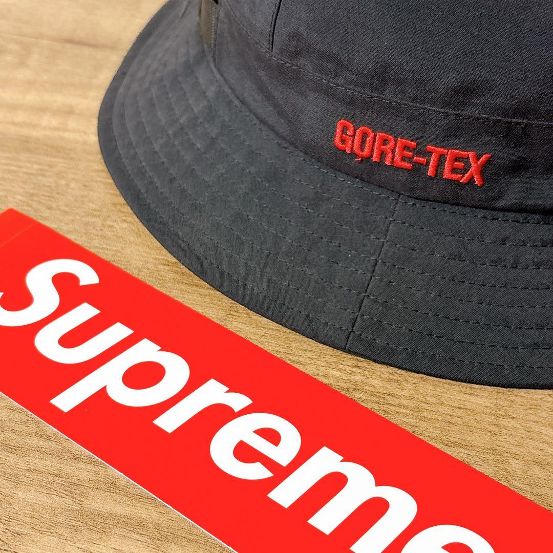 正規品　Supreme GORE-TEX バケットハット　帽子 ブラック　黒