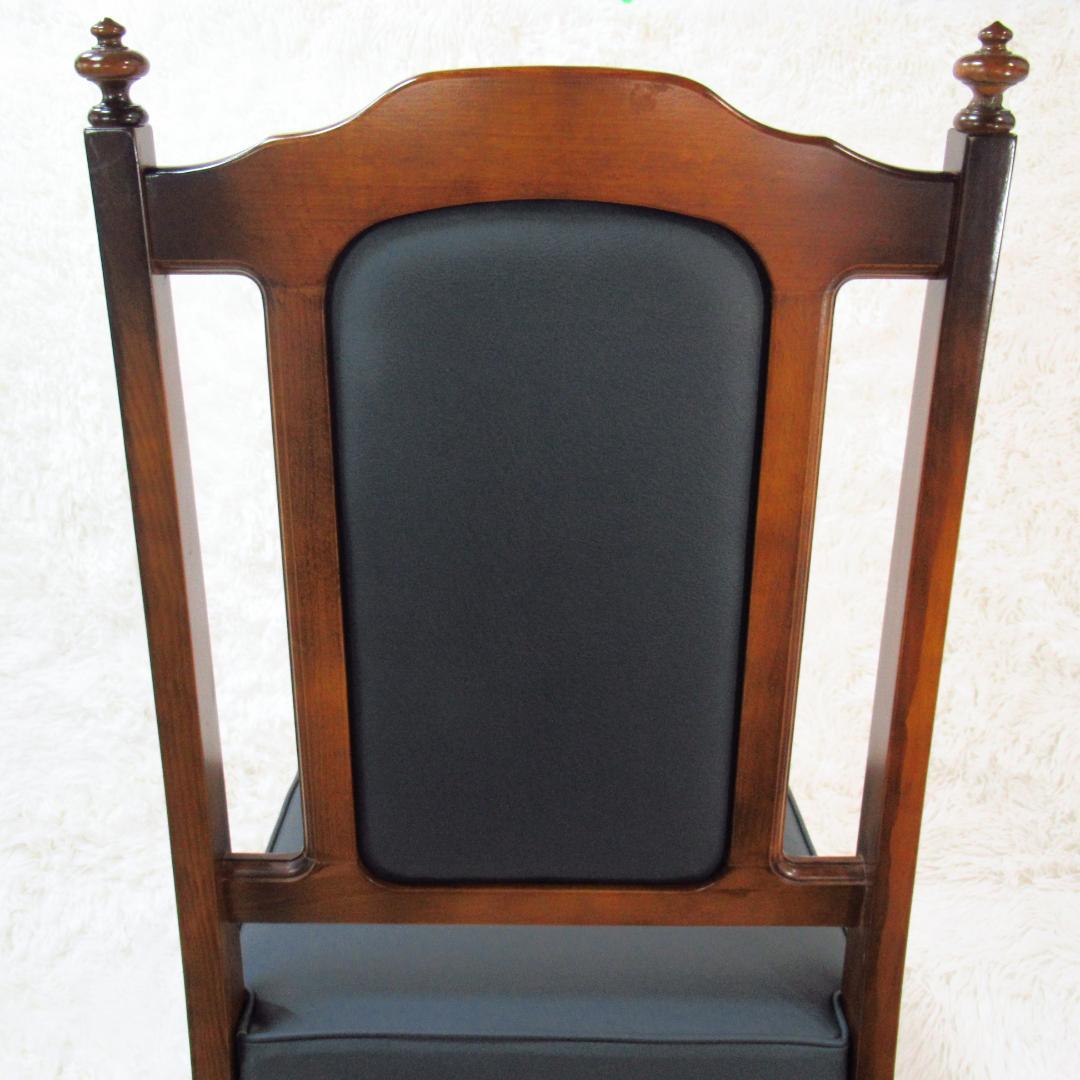 karimoku カリモク家具 ダイニングチェア ヴィンテージ ダークグリーン①