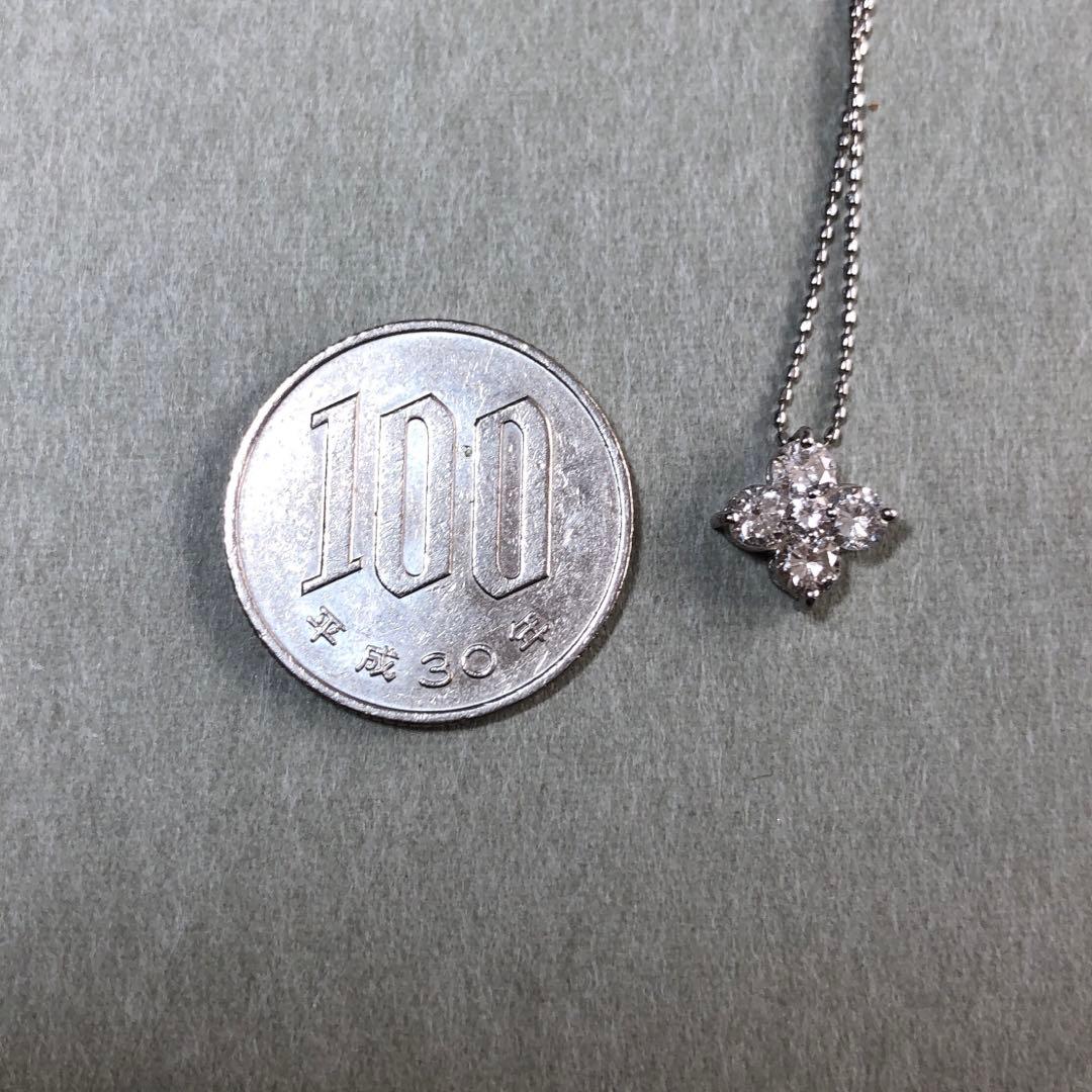 美品　プラチナダイヤモンド0．7カラットネックレス刻印あり