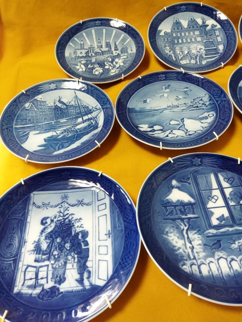 ロイヤルコペンハーゲン イヤープレート 11枚　2000年代 ハンガー　未使用