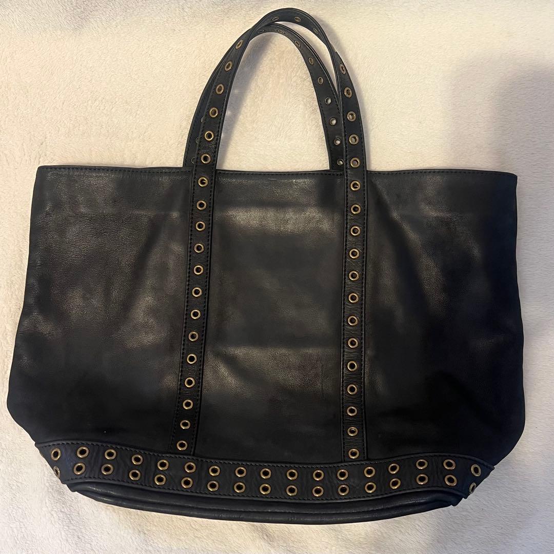 希少◆ ヴァネッサブリューノ オールレザー トート ハトメ パンチング A4