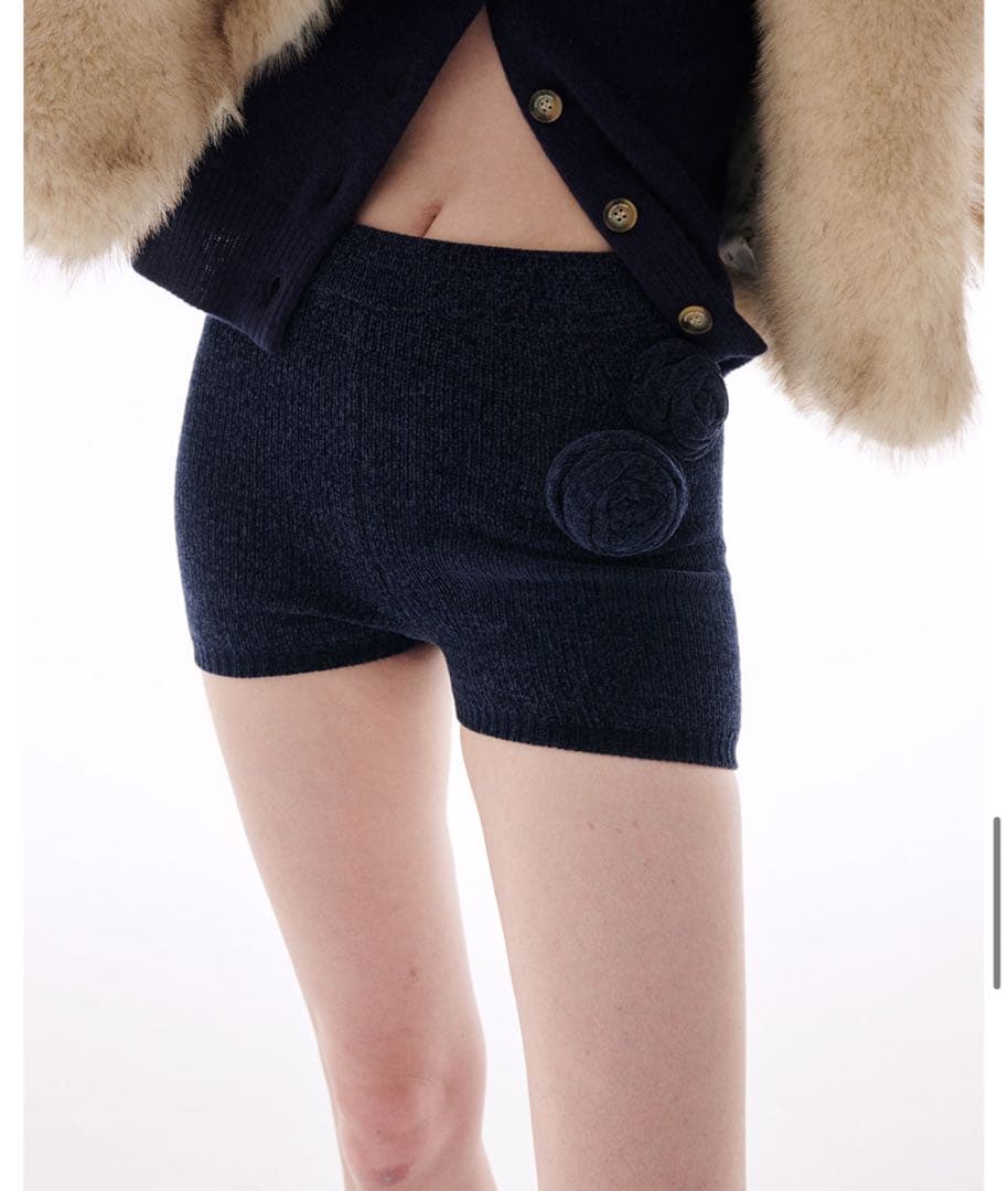 パンツ [ Mardi Merceredi ] KNIT SHORTS ROSE