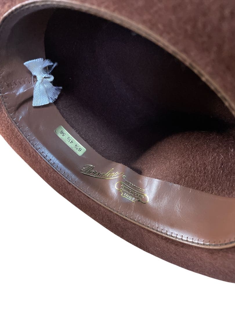 Borsalino ハット ボルサリーノ size56 カシミヤ グアナコ