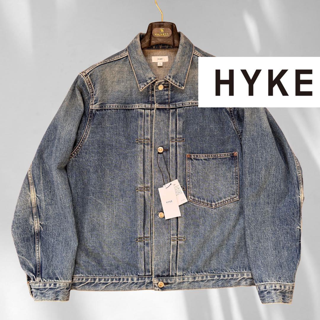 HYKE TYPE1 ユーズドウォッシュ デニムジャケット サイズ 5 ハイク