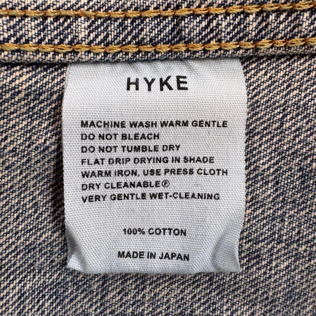 HYKE TYPE1 ユーズドウォッシュ デニムジャケット サイズ 5 ハイク