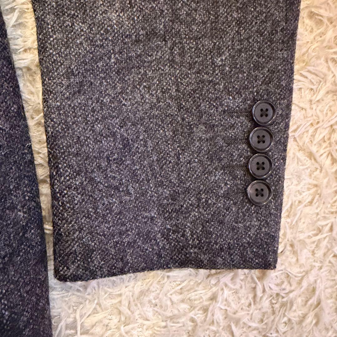 極美品 マッキントッシュロンドン 英国製生地 ツイードジャケット グレー 36