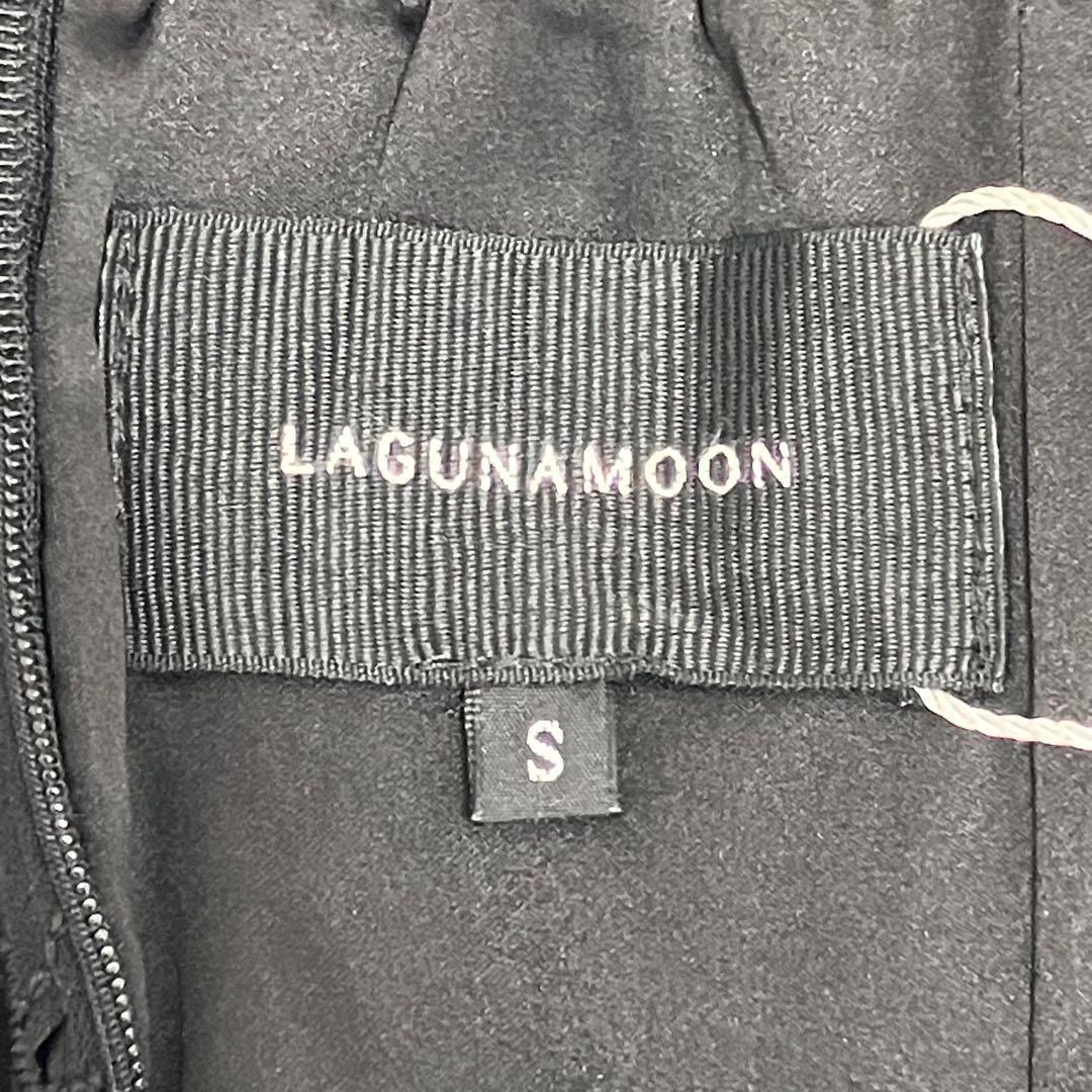 ラグナムーン リーフエンブロイダリー レース ワンピース ドレス 黒 マーメイド