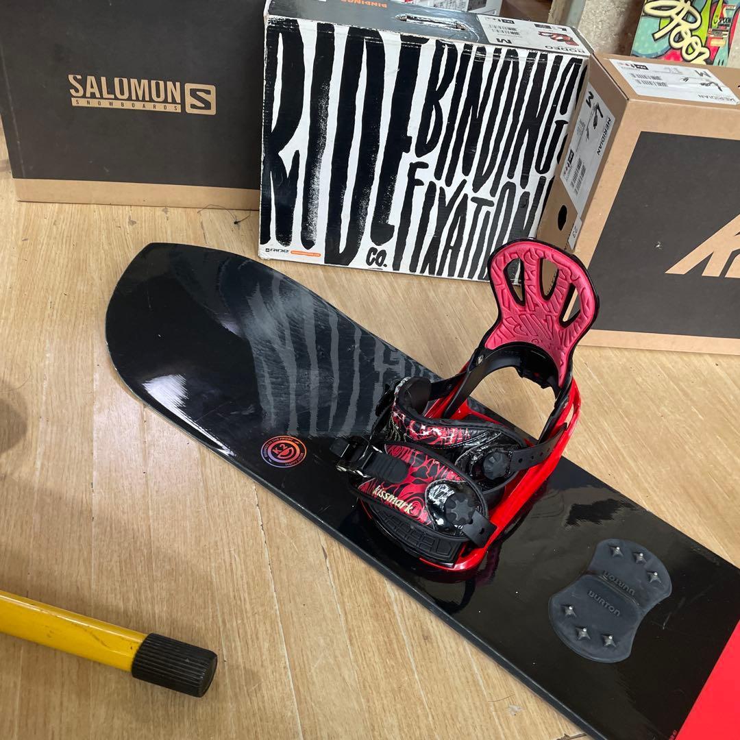 K2×KISSMARK　名作ハッピーアワー　バインディング付スノーボードセット