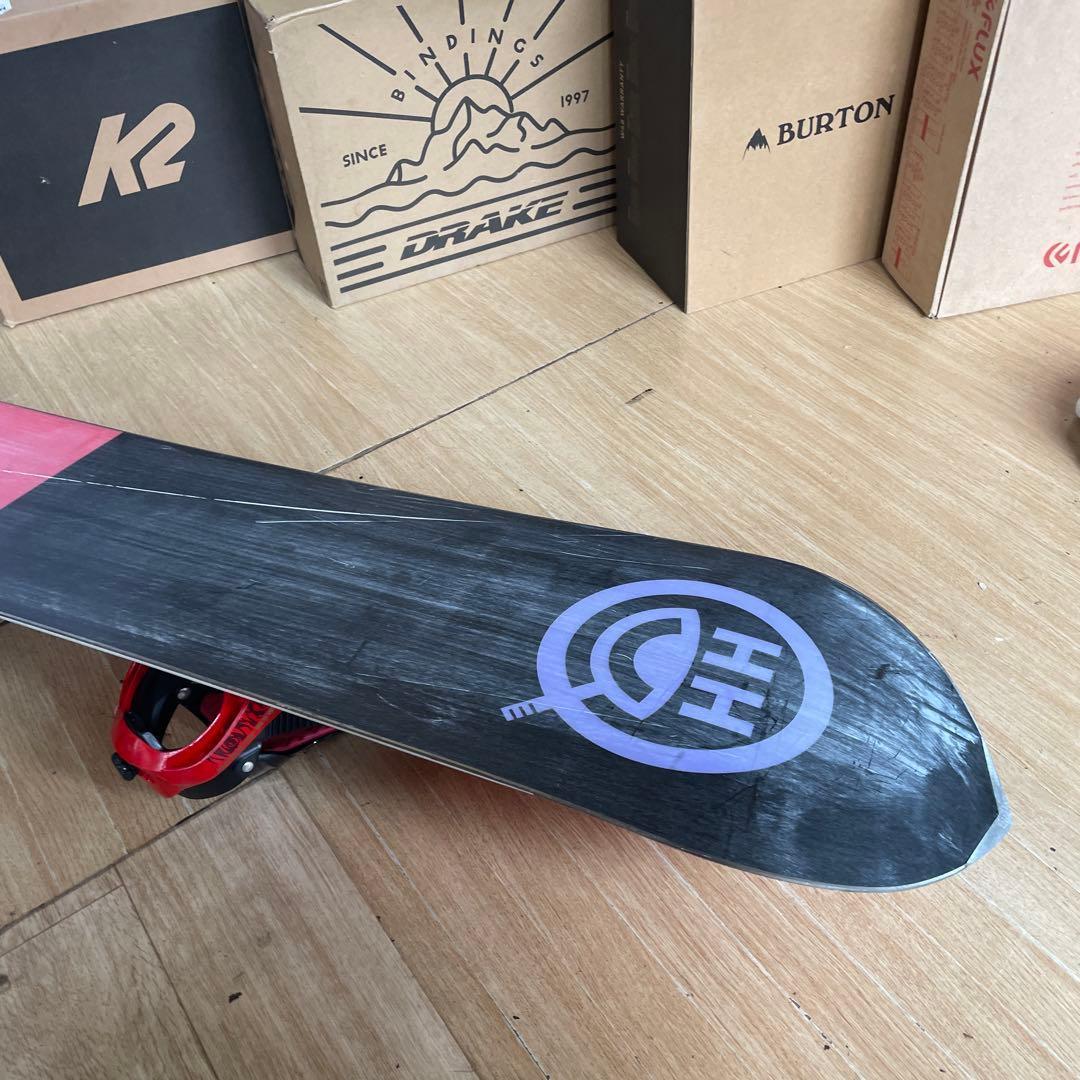 K2×KISSMARK　名作ハッピーアワー　バインディング付スノーボードセット