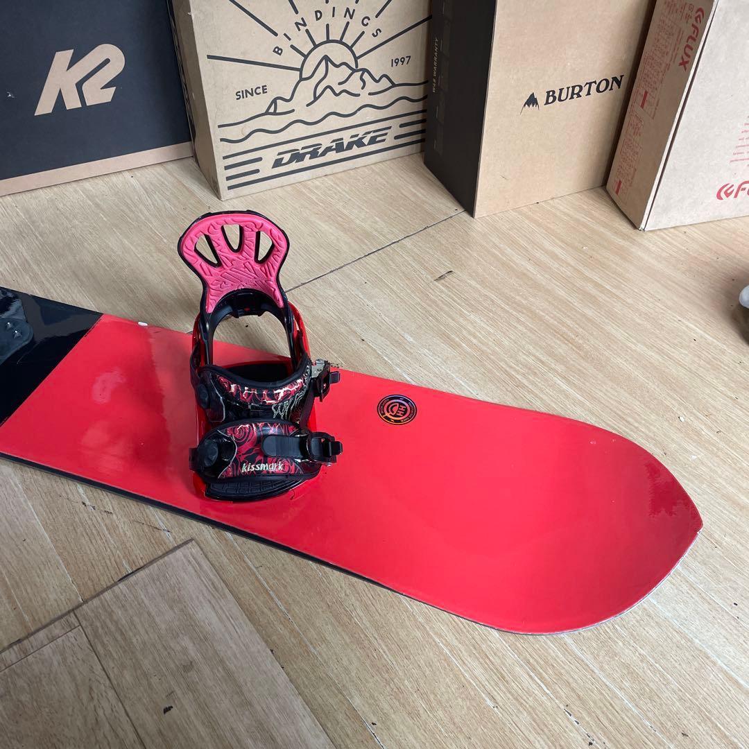 K2×KISSMARK　名作ハッピーアワー　バインディング付スノーボードセット