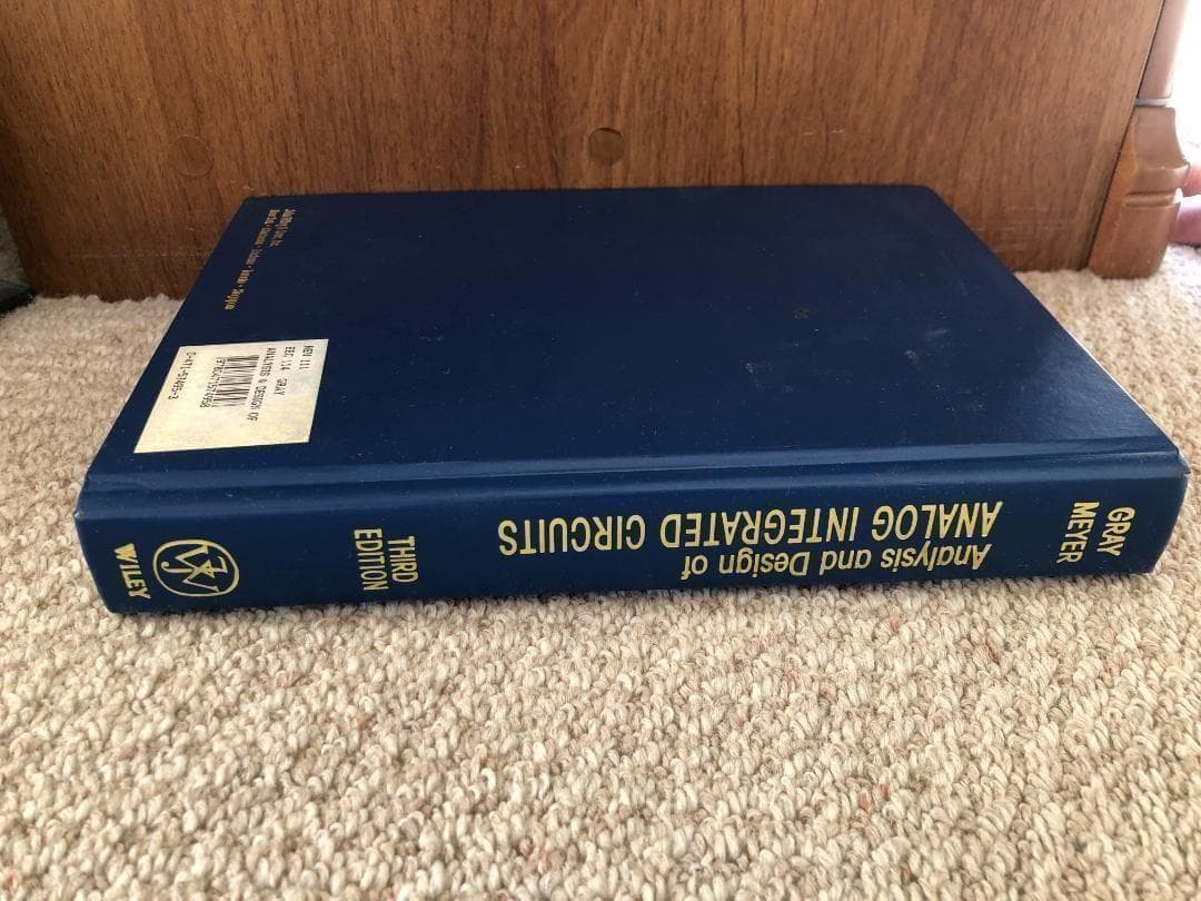 洋書 Analysis and Design of Analog Int. Circ.