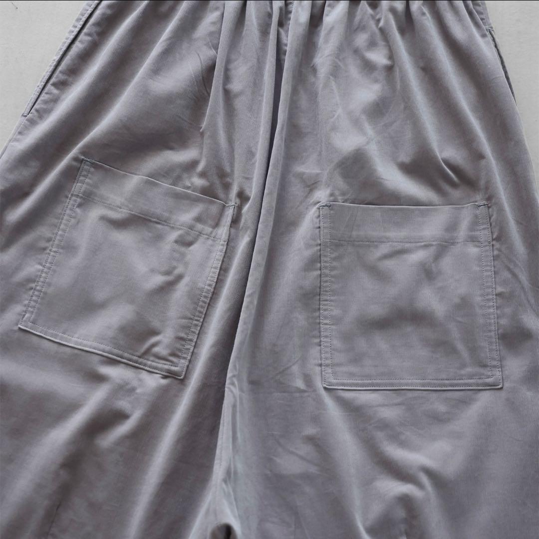 huis 遠州織物 みじんコール サルエルバルーンパンツ コーデュロイ