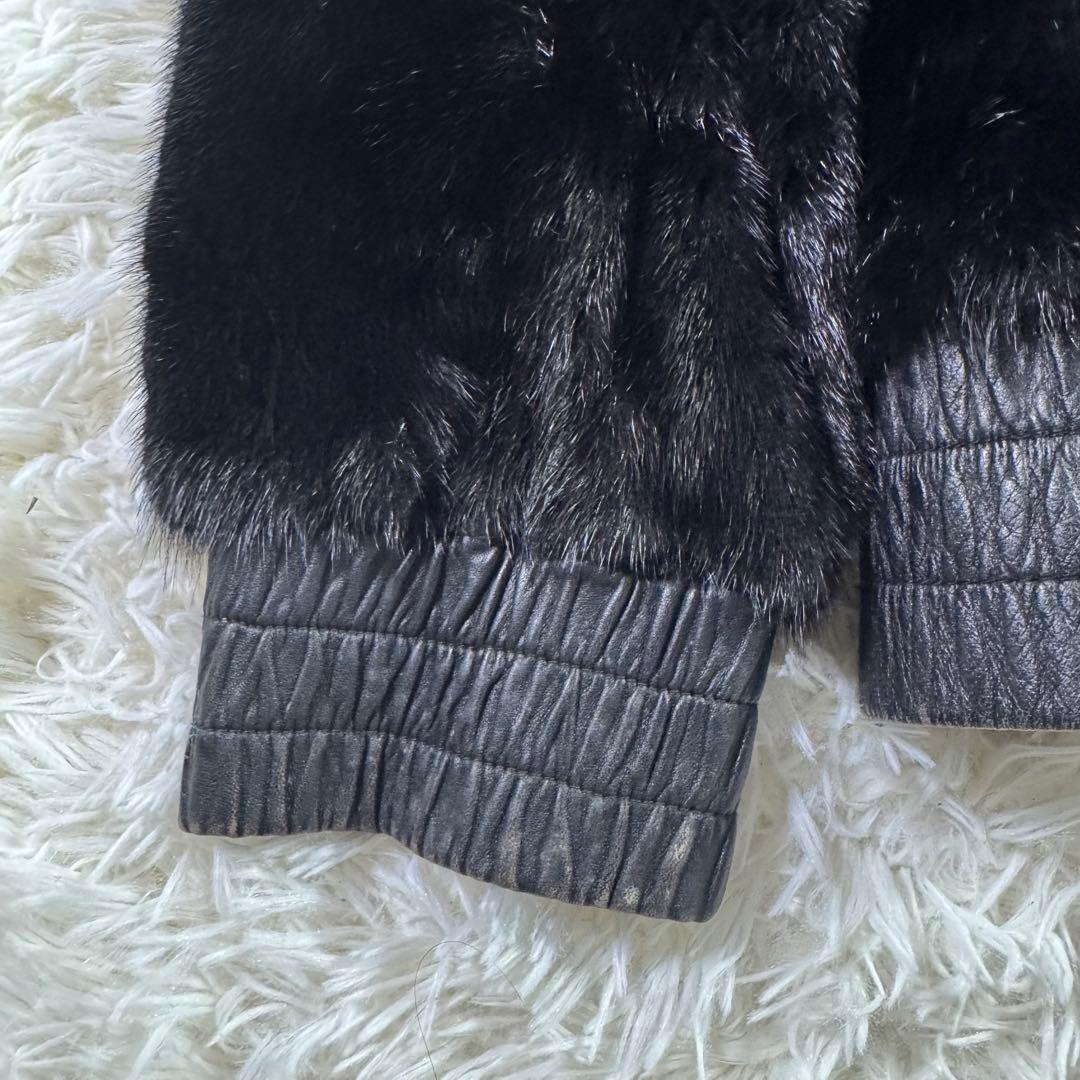 【極美品・希少】SAGA MINK リバーシブル レザージャケット ミンク 黒