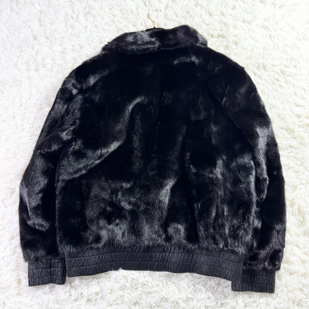 【極美品・希少】SAGA MINK リバーシブル レザージャケット ミンク 黒