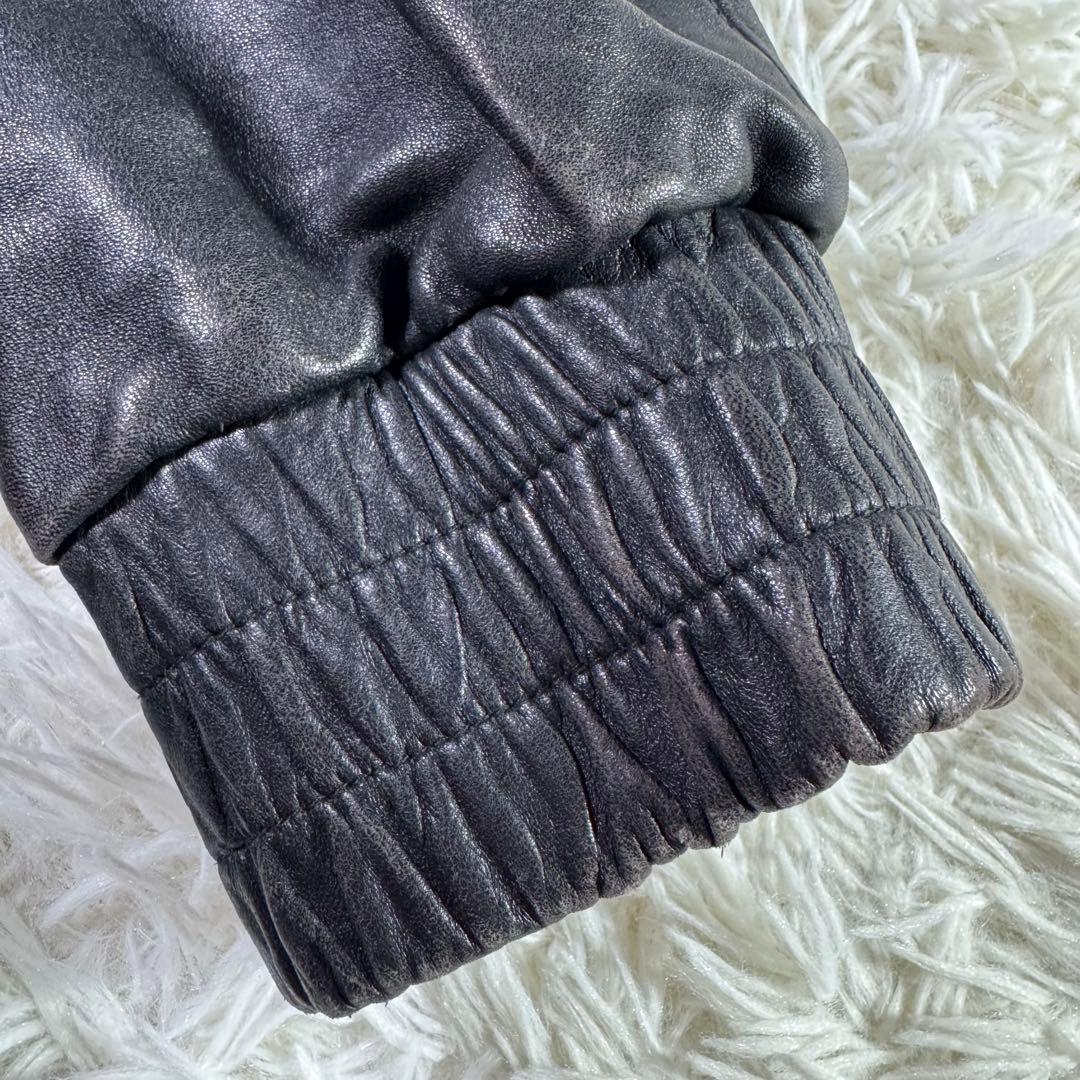 【極美品・希少】SAGA MINK リバーシブル レザージャケット ミンク 黒