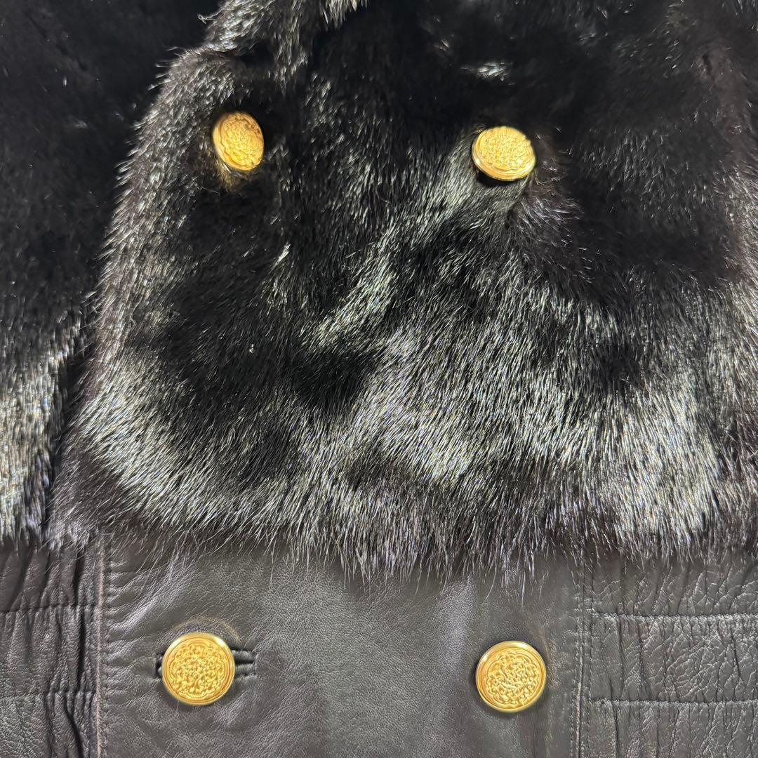 【極美品・希少】SAGA MINK リバーシブル レザージャケット ミンク 黒