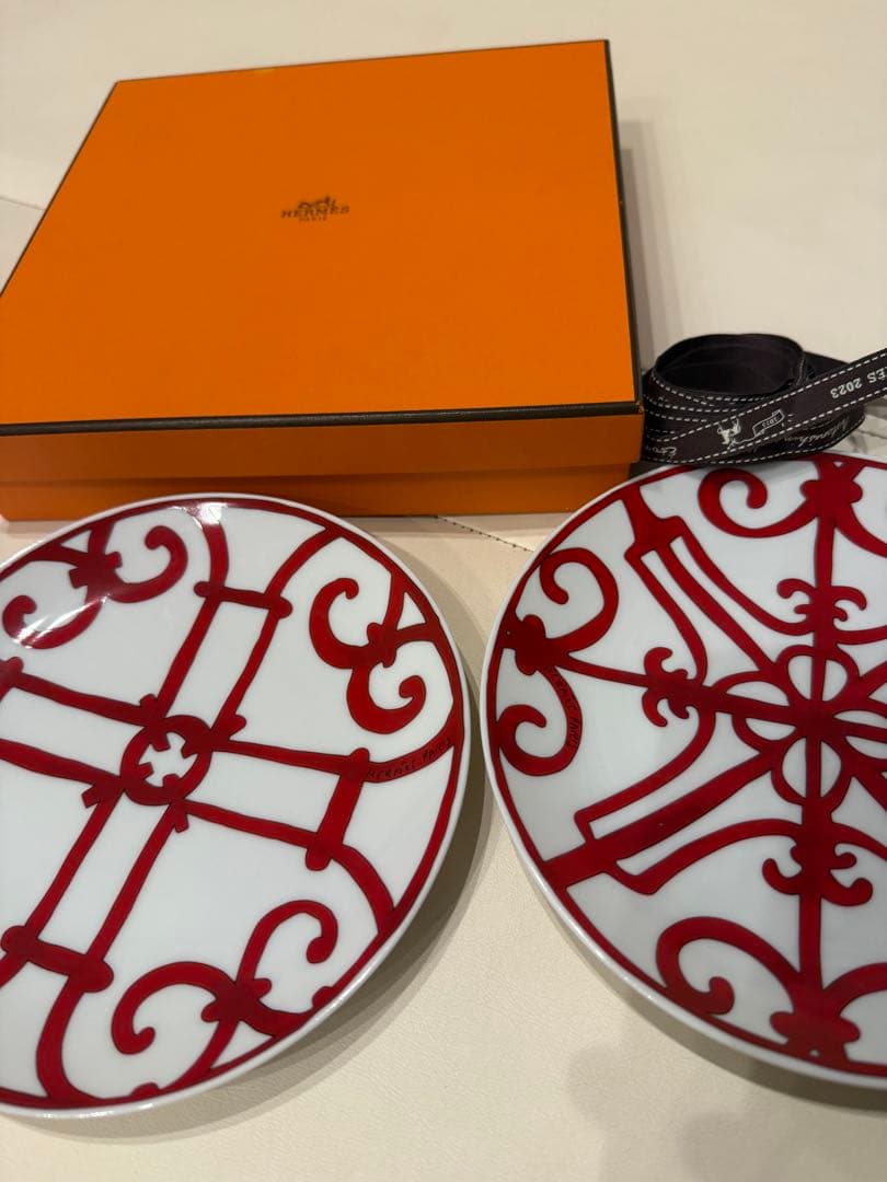 エルメス ガダルキヴィール 17cm 2枚セット 定価約35,000円→