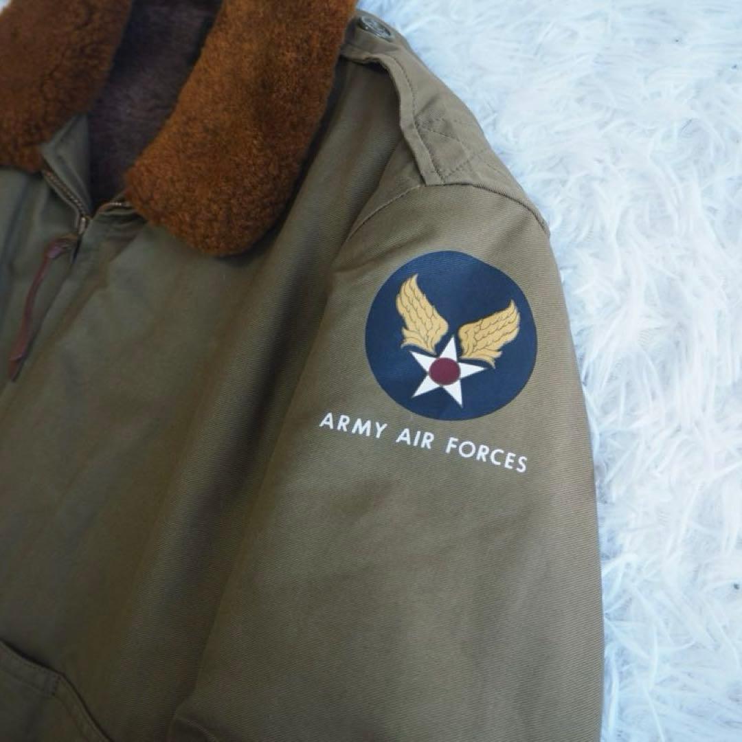極美品 トイズマッコイ B10 フライトジャケット アルパカ カーキ