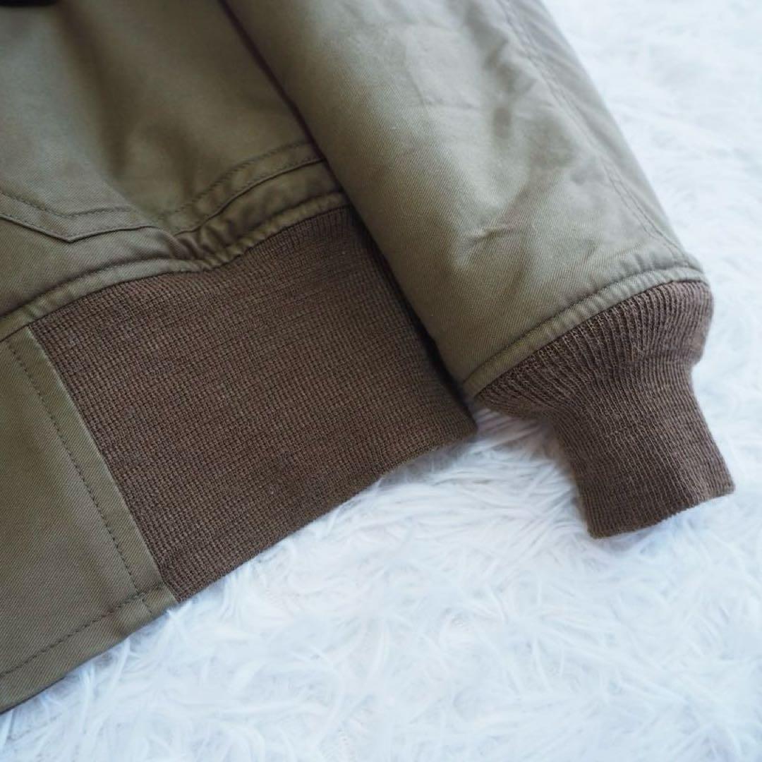 極美品 トイズマッコイ B10 フライトジャケット アルパカ カーキ