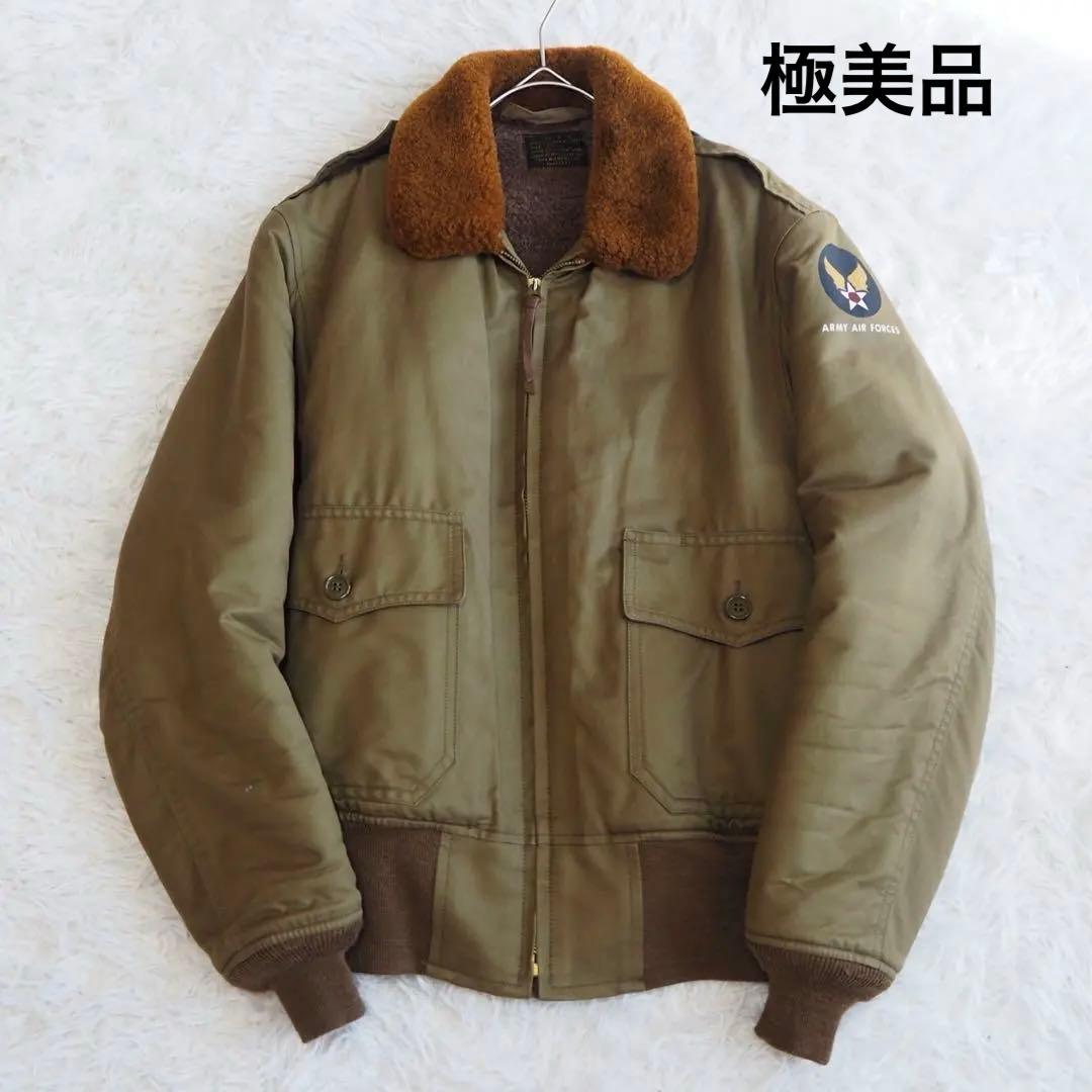 極美品 トイズマッコイ B10 フライトジャケット アルパカ カーキ