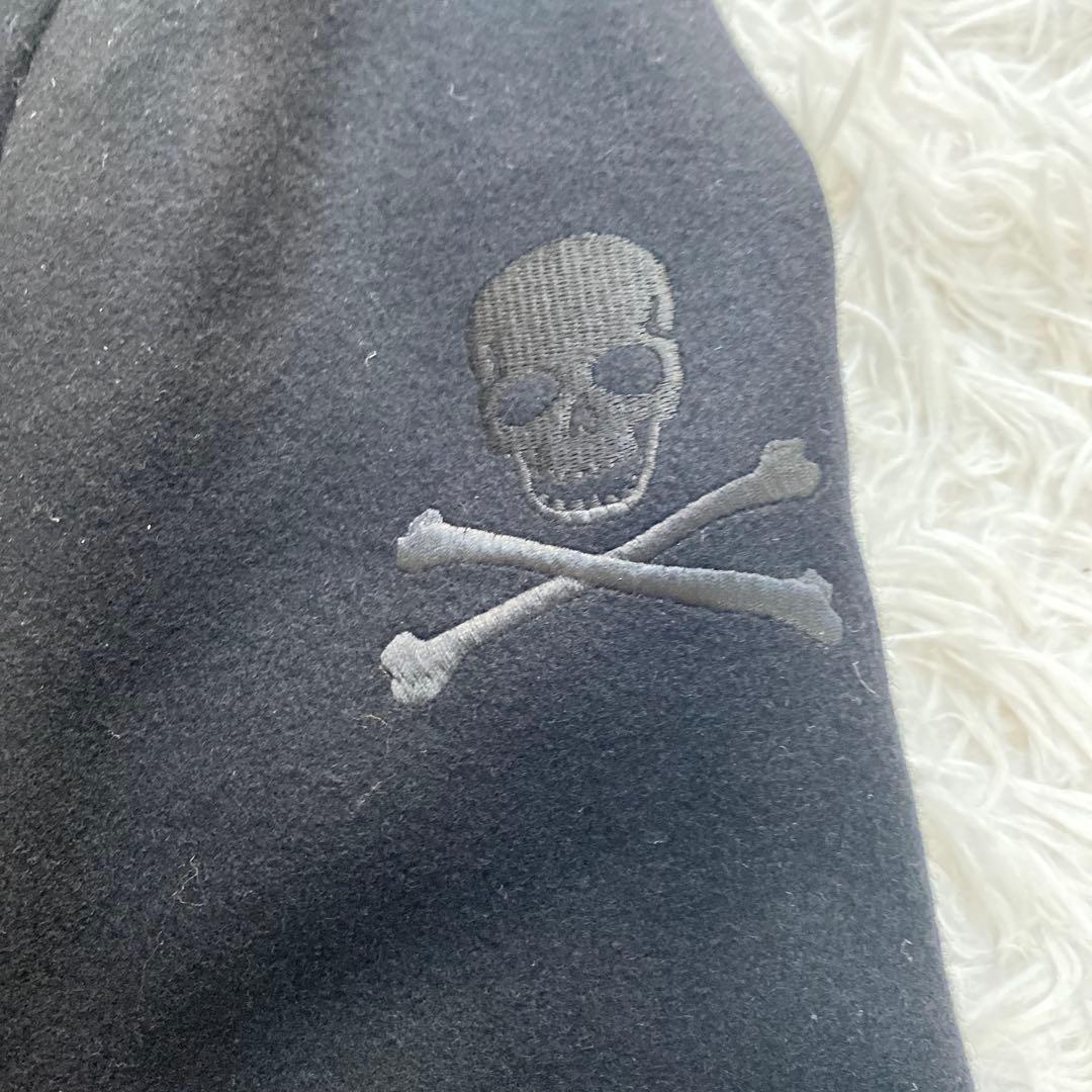 極美品　LOVELLESS ラブレス　ブラック　ピーコート　L スカル　刺繍　黒