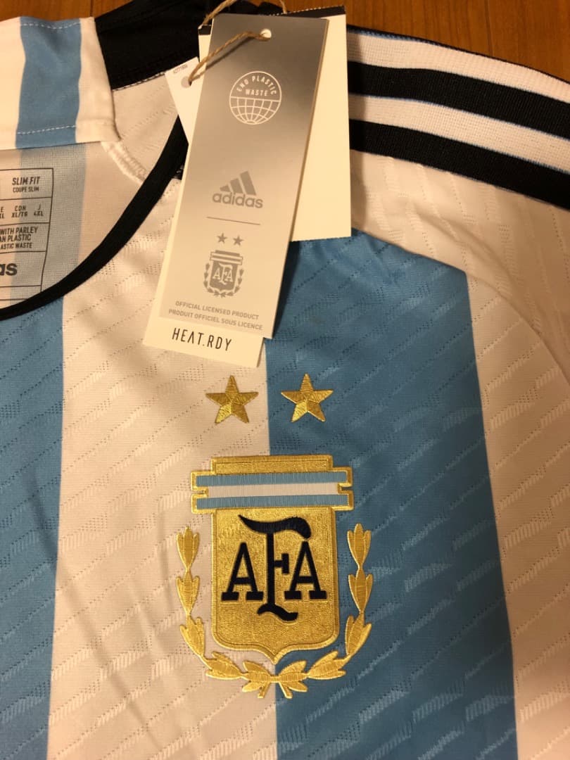 正規品 アルゼンチン代表 オーセンティック ユニフォーム メッシ 2022 XL