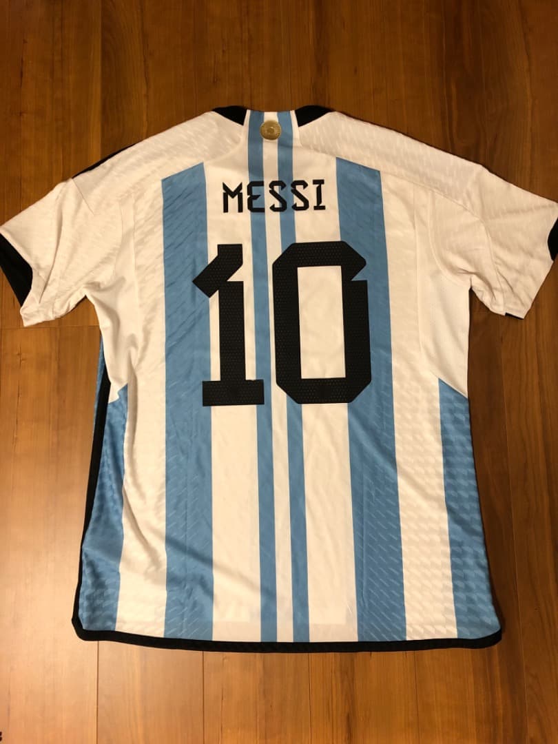 正規品 アルゼンチン代表 オーセンティック ユニフォーム メッシ 2022 XL