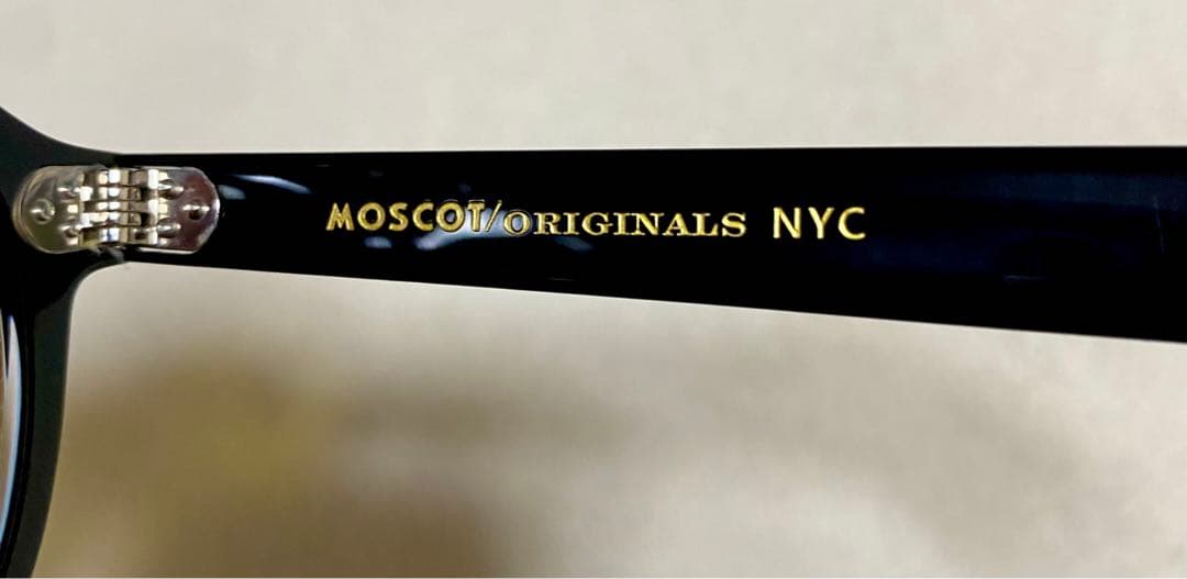 新品　MOSCOT モスコット MOMZA サングラス ブラッククリスタル　黄色