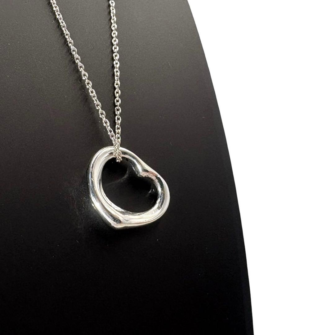 【光沢艶感仕上げ】ティファニー オープンハート シルバー925 ネックレス