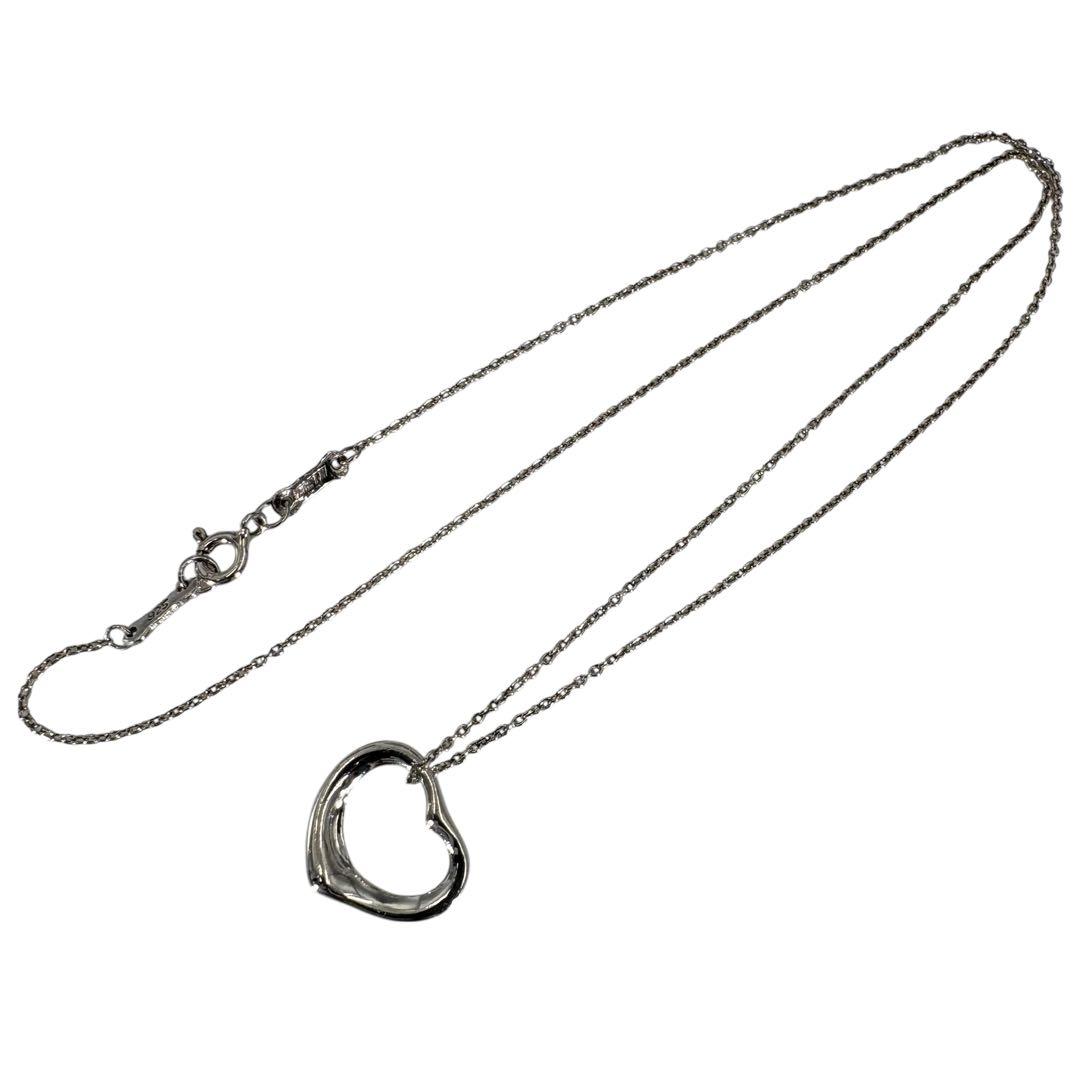 【光沢艶感仕上げ】ティファニー オープンハート シルバー925 ネックレス