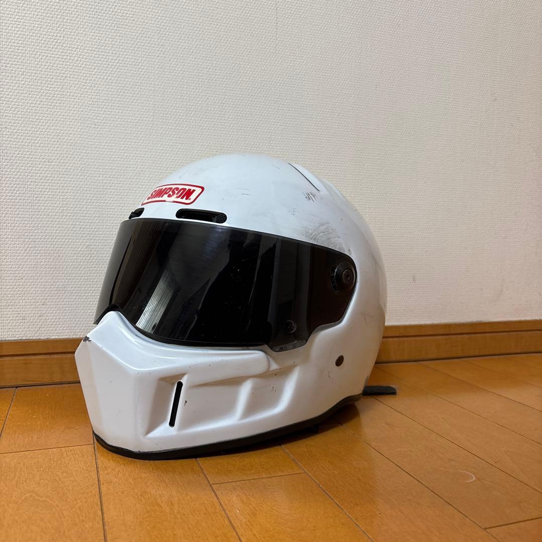 SIMPSON シンプソン　スーパーバンディット ホワイトUSA製　ビンテージ