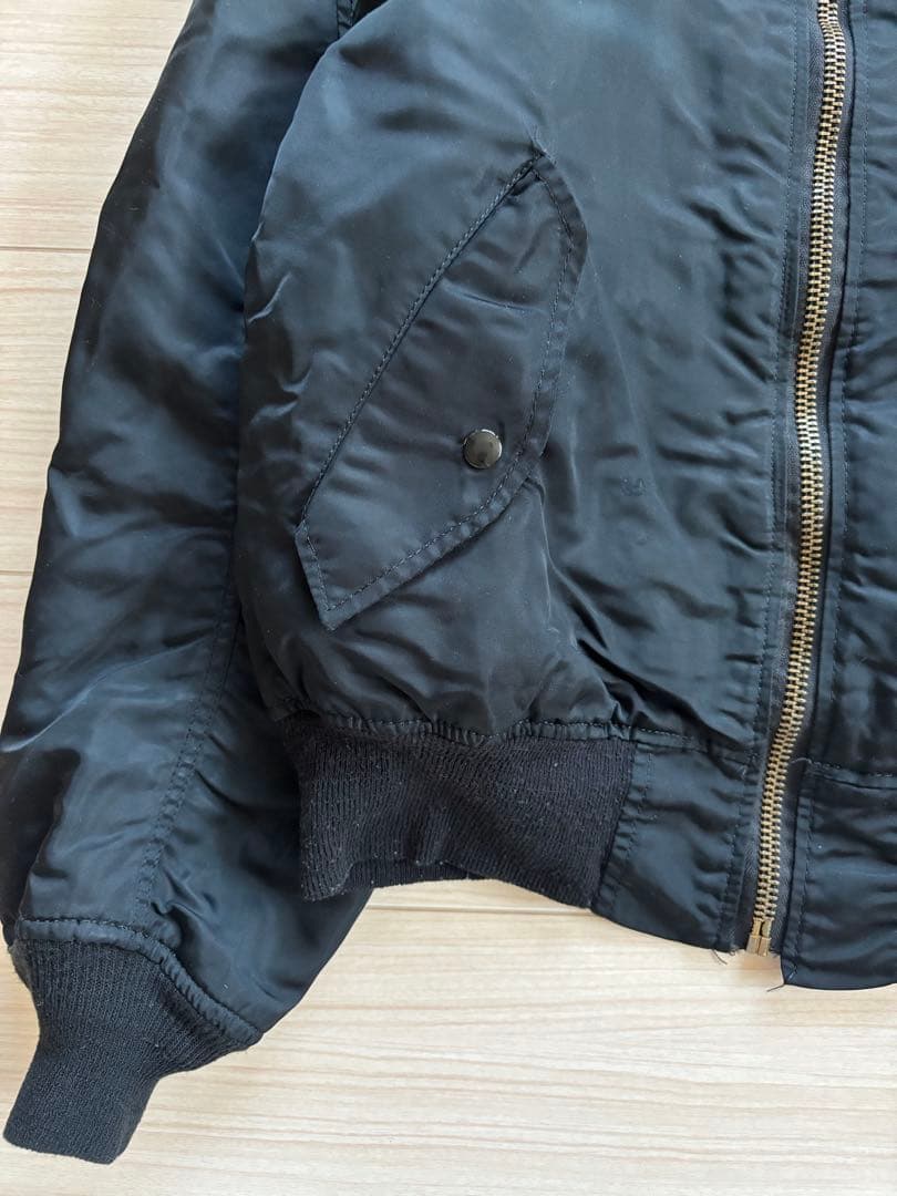 USA製 80s アルファインダストリーズ MA-1 M ブラック 黒