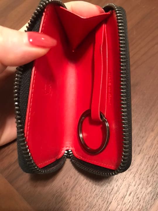 クリスチャンルブタン キーケース レディース パネトーネ 黒×レッド