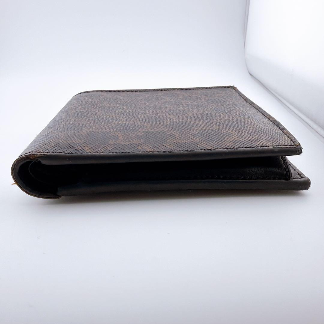 【CELINE（セリーヌ） 二つ折り財布 トリオンフ PVC×レザー】