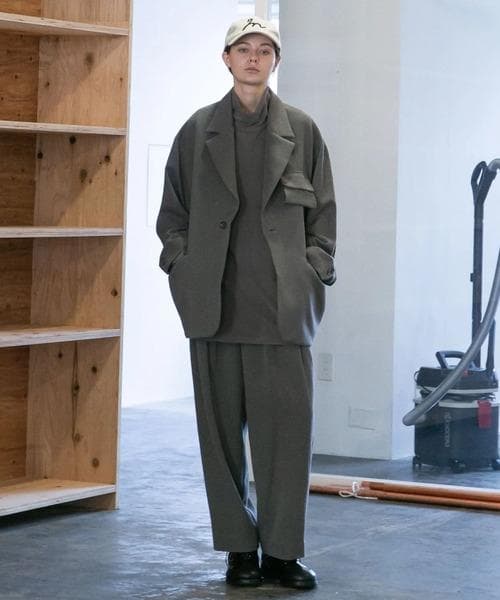 パンツ my beautiful landlet TUCK WIDE PANTS