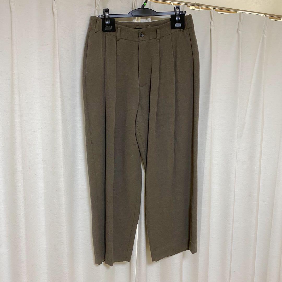 パンツ my beautiful landlet TUCK WIDE PANTS