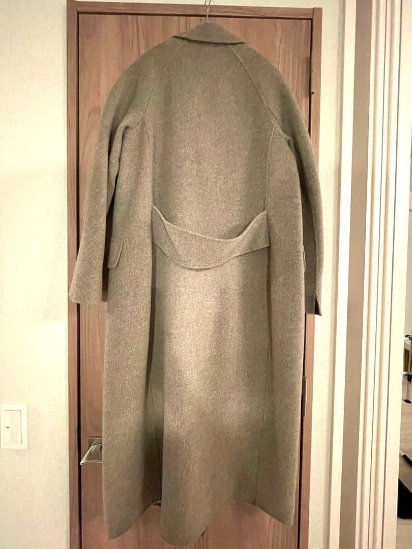 S Maxmara ヴァージンウールコート グレージュ系