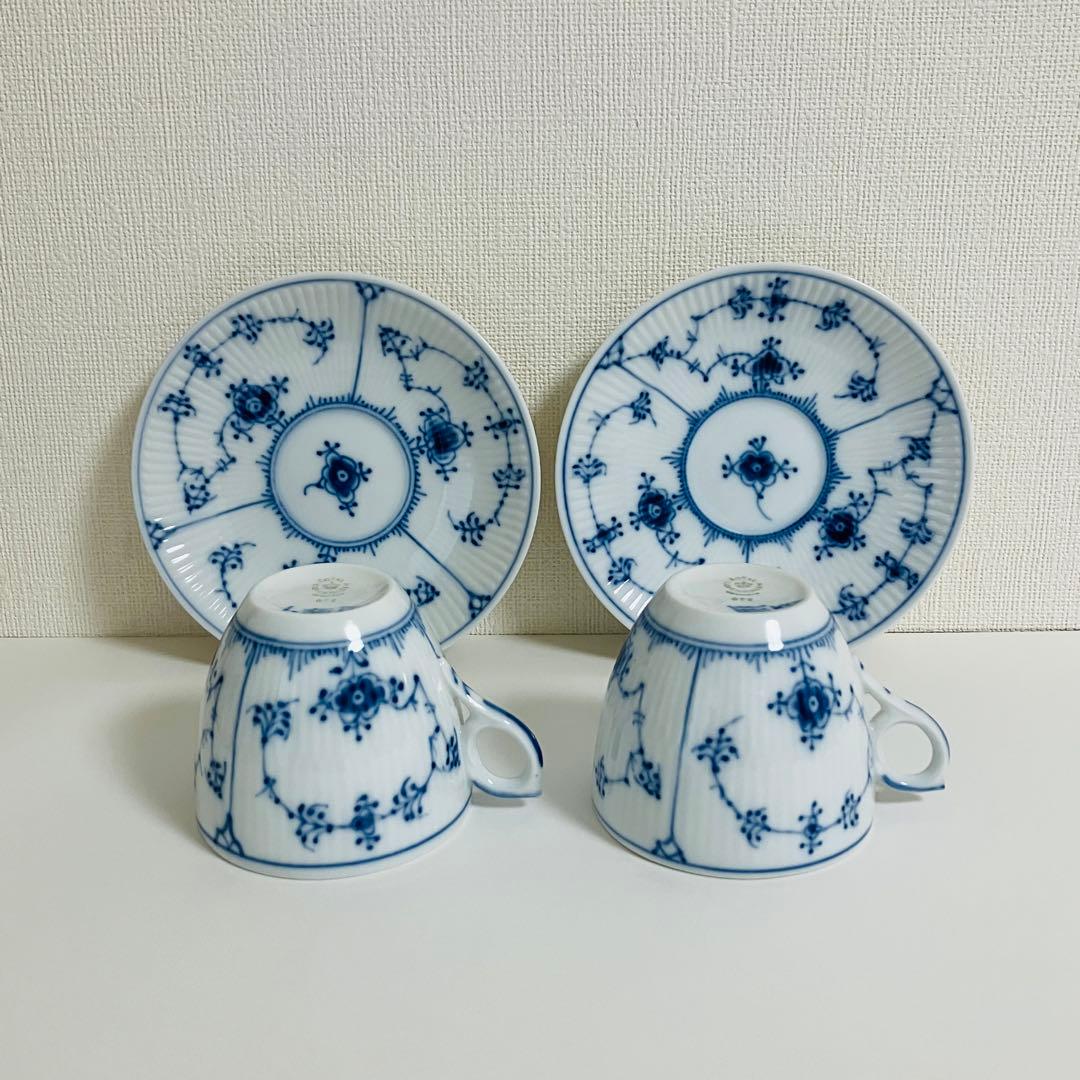 まとめ売りロイヤルコペンハーゲン ディーププレート、コーヒーカップ2客セット