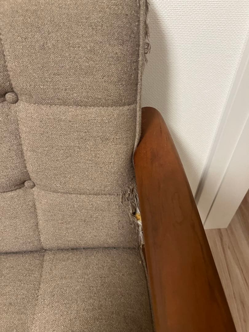 カリモク60 (カリモクロクマル) Kチェア 2シーター フラノベージュ